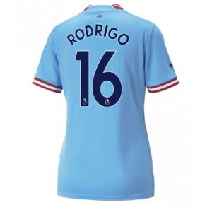 Dames Manchester City Rodri Hernandez #16 Thuis tenue 2022-23 Korte Mouw