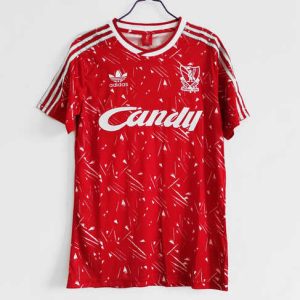 Liverpool 1989/91 Thuis tenue Korte Mouw Retro Voetbalshirts