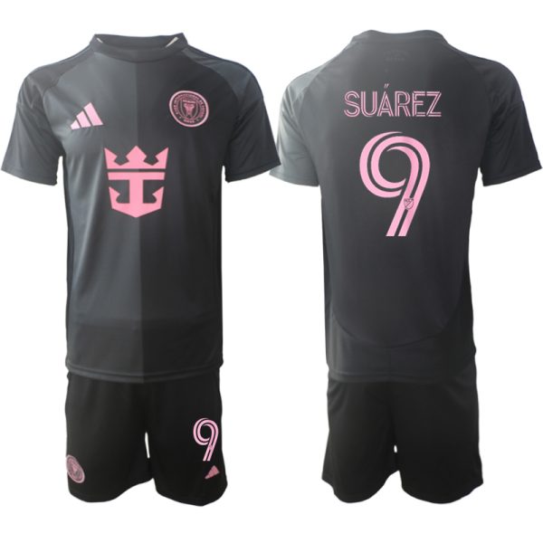 Goedkope Heren Inter Miami CF 2025/26 Uit tenue Luis Suárez #9 met korte mouwen (+ Korte broeken) Kopen