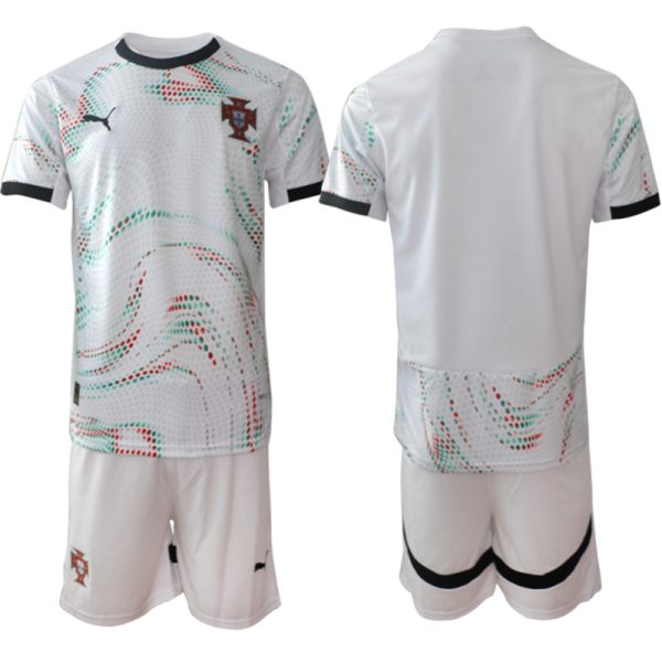 Goedkope Heren Portugal 2025/26 Uit tenue met korte mouwen (+ Korte broeken) Kopen