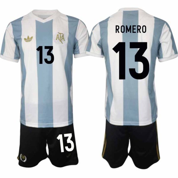 Argentinië 50-jarig Jubileumshirt Speciale editie 2025/26 Cristian Romero #13 Korte Mouw Voetbaltenue Kopen