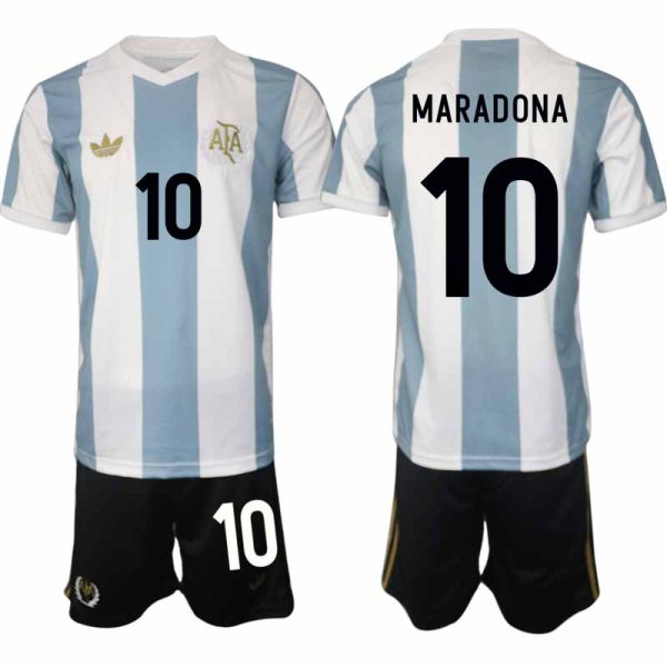 Argentinië 50-jarig Jubileumshirt Speciale editie 2025/26 Diego Maradona #10 Korte Mouw Voetbaltenue Kopen
