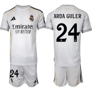 Koop Goedkope Real Madrid 2025/26 Thuis tenue Arda Guler #24 met Korte Mouw Voetbaltenue voor Heren