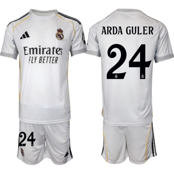 Koop Goedkope Real Madrid 2025/26 Thuis tenue Arda Guler #24 met Korte Mouw Voetbaltenue voor Heren