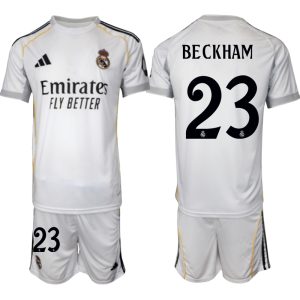 Koop Goedkope Real Madrid 2025/26 Thuis tenue David Beckham #23 met Korte Mouw Voetbaltenue voor Heren