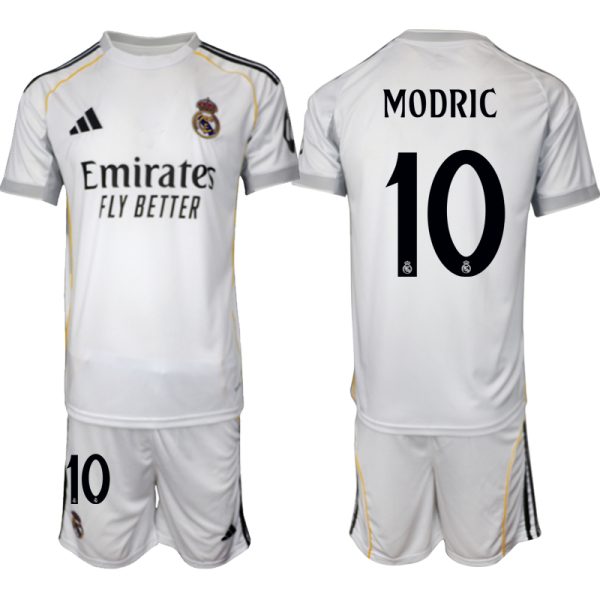 Koop Goedkope Real Madrid 2025/26 Thuis tenue Luka Modric #10 met Korte Mouw Voetbaltenue voor Heren