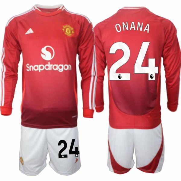 Koop Manchester United 2024/25 Heren Thuis tenue Andre Onana #24 Lange Mouw Voetbaltenue
