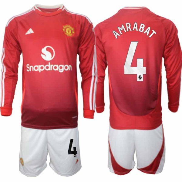 Koop Manchester United 2024/25 Heren Thuis tenue Sofyan Amrabat #4 Lange Mouw Voetbaltenue