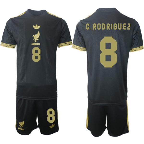 Koop Mexico 2025 Gold Cup tenue Carlos Rodriguez #8 met Korte Mouw Voetbaltenue voor Heren
