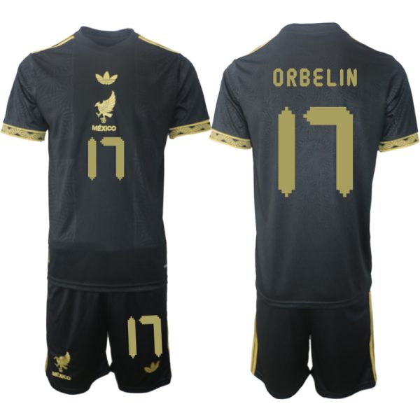 Koop Mexico 2025 Gold Cup tenue Orbelin Pineda #17 met Korte Mouw Voetbaltenue voor Heren