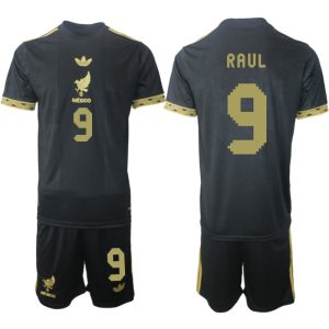 Koop Mexico 2025 Gold Cup tenue Raul Jimenez #9 met Korte Mouw Voetbaltenue voor Heren