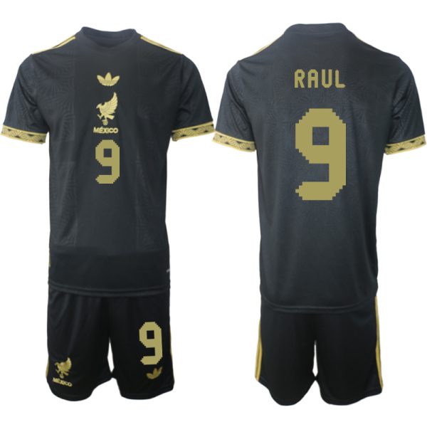 Koop Mexico 2025 Gold Cup tenue Raul Jimenez #9 met Korte Mouw Voetbaltenue voor Heren