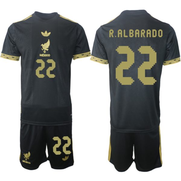 Koop Mexico 2025 Gold Cup tenue Roberto Alvarado #22 met Korte Mouw Voetbaltenue voor Heren