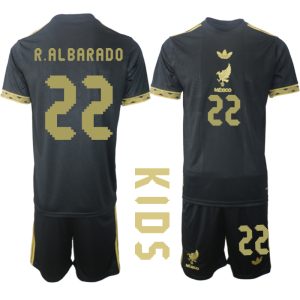 Koop Mexico 2025 Gold Cup tenue Roberto Alvarado #22 met Korte Mouw Voetbaltenue voor Kinderen
