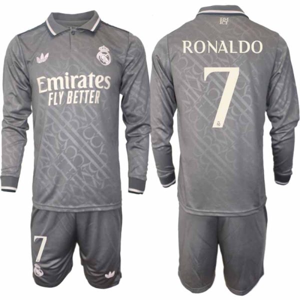 Real Madrid 2024/25 Derde tenue voor Heren – Cristiano Ronaldo #7 – Lange Mouwen Voetbaltenue