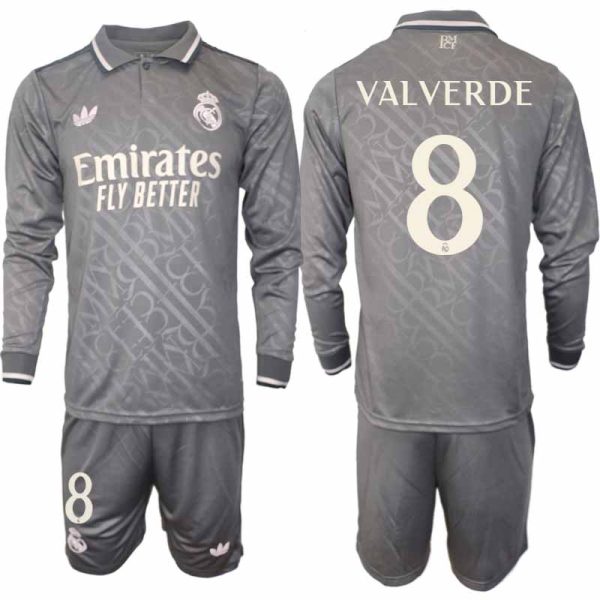 Real Madrid 2024/25 Derde tenue voor Heren – Federico Valverde #8 – Lange Mouwen Voetbaltenue