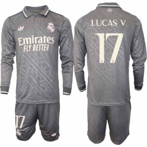 Real Madrid 2024/25 Derde tenue voor Heren – Lucas Vazquez #17 – Lange Mouwen Voetbaltenue