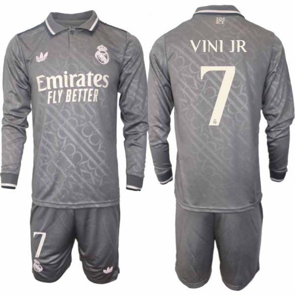 Real Madrid 2024/25 Derde tenue voor Heren – Vinicius Junior #7 – Lange Mouwen Voetbaltenue