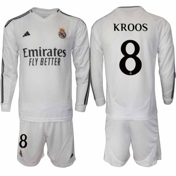 Real Madrid 2024/25 Thuistenue voor Heren – Toni Kroos #8 – Lange Mouwen Voetbaltenue