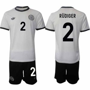 2025 Duitsland 125-jarig jubileumshirt Antonio Rüdiger #2 Voetbaltenue Korte Mouwen (+ Korte Broek)