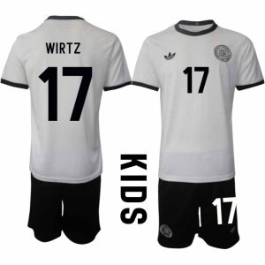 2025 Duitsland 125-jarig jubileumshirt Florian Wirtz #17 Kinder Voetbaltenue Korte Mouwen (+ Korte Broek)