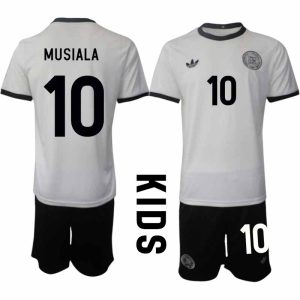 2025 Duitsland 125-jarig jubileumshirt Jamal Musiala #10 Kinder Voetbaltenue Korte Mouwen (+ Korte Broek)