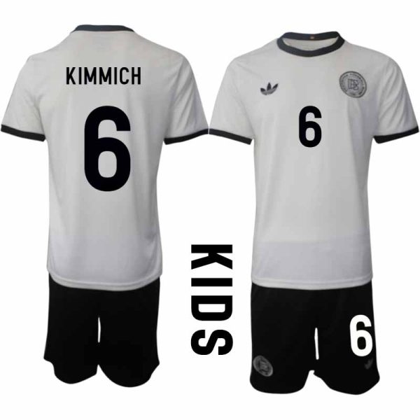 2025 Duitsland 125-jarig jubileumshirt Joshua Kimmich #6 Kinder Voetbaltenue Korte Mouwen (+ Korte Broek)