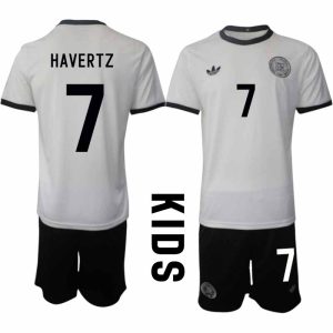 2025 Duitsland 125-jarig jubileumshirt Kai Havertz #7 Kinder Voetbaltenue Korte Mouwen (+ Korte Broek)