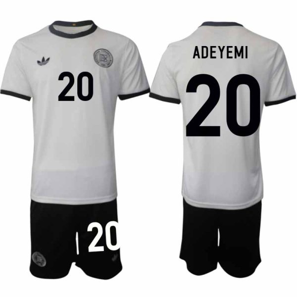 2025 Duitsland 125-jarig jubileumshirt Karim Adeyemi #20 Voetbaltenue Korte Mouwen (+ Korte Broek)