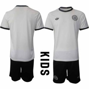 2025 Duitsland 125-jarig jubileumshirt Kinder Voetbaltenue Korte Mouwen (+ Korte Broek)