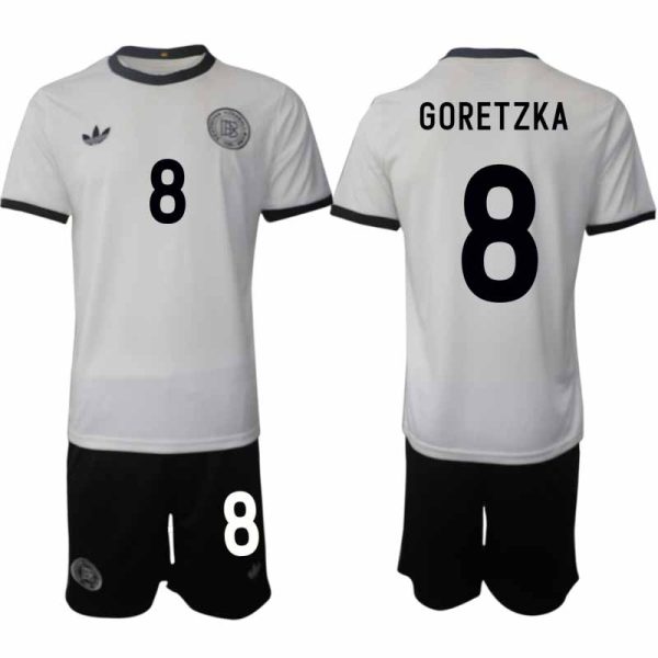 2025 Duitsland 125-jarig jubileumshirt Leon Goretzka #8 Voetbaltenue Korte Mouwen (+ Korte Broek)