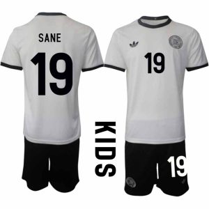 2025 Duitsland 125-jarig jubileumshirt Leroy Sané #19 Kinder Voetbaltenue Korte Mouwen (+ Korte Broek)