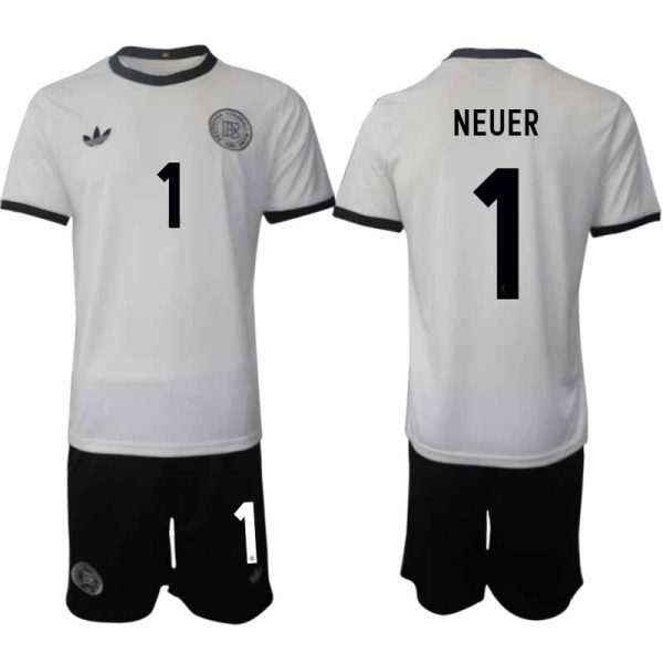 2025 Duitsland 125-jarig jubileumshirt Manuel Neuer #1 Voetbaltenue Korte Mouwen (+ Korte Broek)