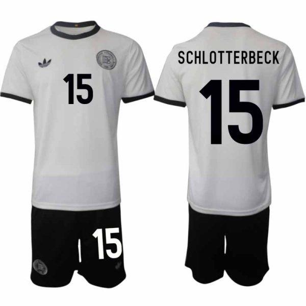 2025 Duitsland 125-jarig jubileumshirt Nico Schlotterbeck #15 Voetbaltenue Korte Mouwen (+ Korte Broek)