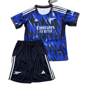 Arsenal 2025/26 Kinderen Uit tenue – Voetbalshirt met Korte Mouwen + Korte Broek