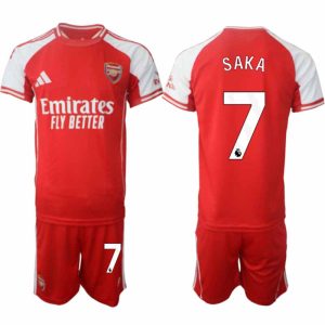 Arsenal Thuistenue 2025/26 Heren – Bukayo Saka #7 – Voetbalshirt met Korte Mouwen + Korte Broek