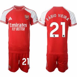 Arsenal Thuistenue 2025/26 Heren – Fábio Vieira #21 – Voetbalshirt met Korte Mouwen + Korte Broek