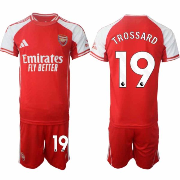 Arsenal Thuistenue 2025/26 Heren – Leandro Trossard #19 – Voetbalshirt met Korte Mouwen + Korte Broek