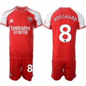 Arsenal Thuistenue 2025/26 Heren – Martin Ødegaard #8 – Voetbalshirt met Korte Mouwen + Korte Broek