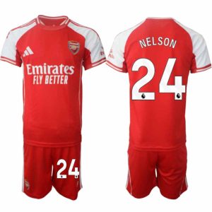 Arsenal Thuistenue 2025/26 Heren – Reiss Nelson #24 – Voetbalshirt met Korte Mouwen + Korte Broek