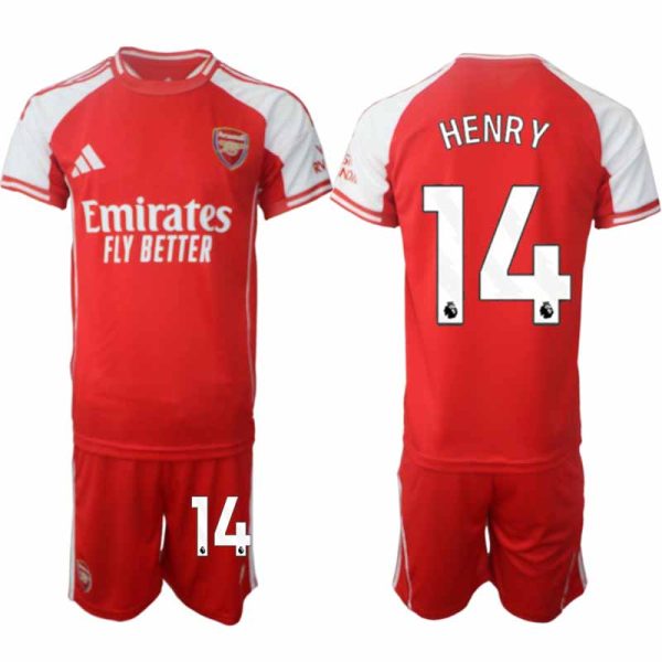 Arsenal Thuistenue 2025/26 Heren – Thierry Henry #14 – Voetbalshirt met Korte Mouwen + Korte Broek