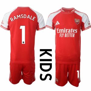 Arsenal Thuistenue 2025/26 Kinderen – Aaron Ramsdale #1 – Voetbalshirt met Korte Mouwen + Korte Broek