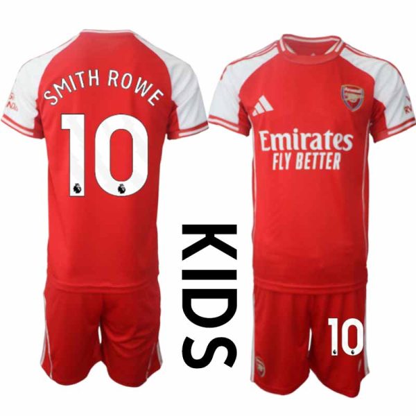 Arsenal Thuistenue 2025/26 Kinderen – Emile Smith Rowe #10 – Voetbalshirt met Korte Mouwen + Korte Broek