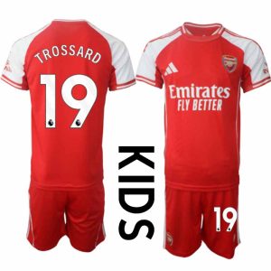 Arsenal Thuistenue 2025/26 Kinderen – Leandro Trossard #19 – Voetbalshirt met Korte Mouwen + Korte Broek