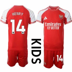 Arsenal Thuistenue 2025/26 Kinderen – Thierry Henry #14 – Voetbalshirt met Korte Mouwen + Korte Broek