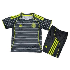 Celtic FC 2025/26 Kinderen Uit tenue – Voetbalshirt met Korte Mouwen + Korte Broek
