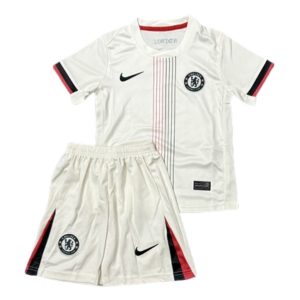 Chelsea 2025/26 Kinderen Uit tenue – Voetbalshirt met Korte Mouwen + Korte Broek