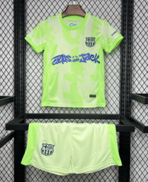 FC Barcelona 2024/25 Travis Scott Derde Shirt met Korte Mouwen voor Kinderen – Limited Edition