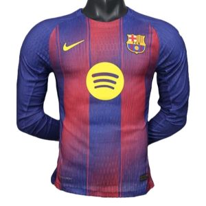 FC Barcelona 2025/26 Thuistenue Heren – Goedkope Lange Mouwen Voetbalshirt