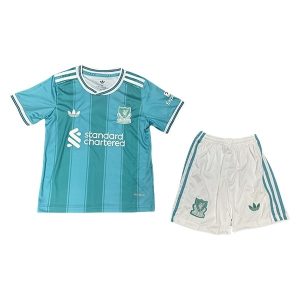Liverpool 2025/26 Kinderen Derde tenue – Voetbalshirt met Korte Mouwen + Korte Broek